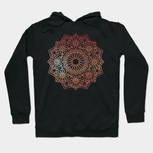 mandala design orange Hoodie